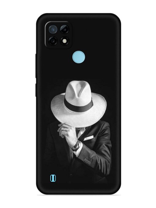 Men Under Hat Embossed Soft Silicone Case for Realme C21 Zapvi