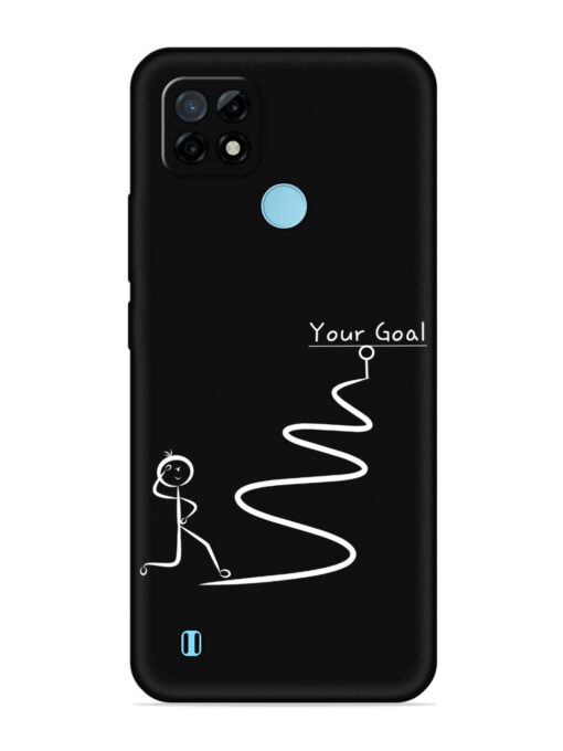 Your Goal Embossed Soft Silicone Case for Realme C21 Zapvi