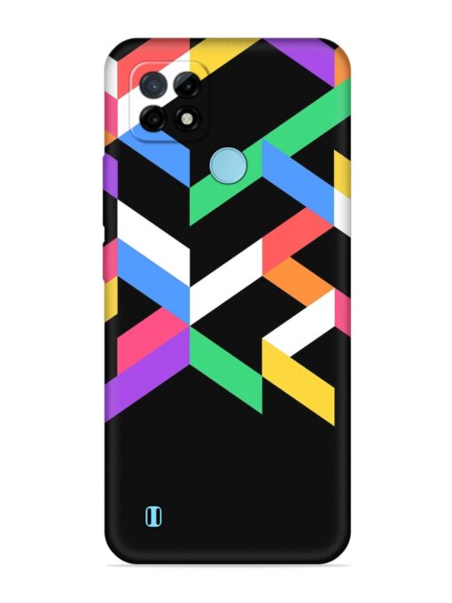 Colorshape Abstarct Embossed Soft Silicone Case for Realme C21