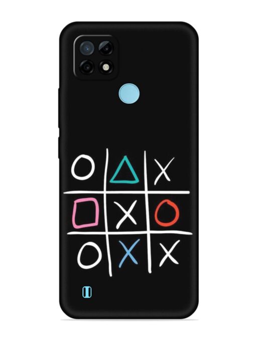 Super Neon Tic-Tac-Toe Embossed Soft Silicone Case for Realme C21