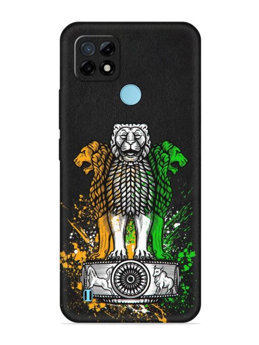 Pillars Of Ashoka Embossed Soft Silicone Case for Realme C21 Zapvi