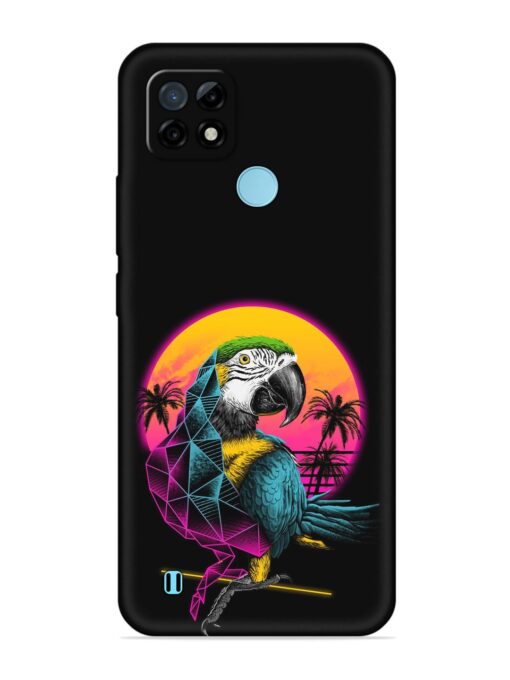 Rad Parrot Embossed Soft Silicone Case for Realme C21