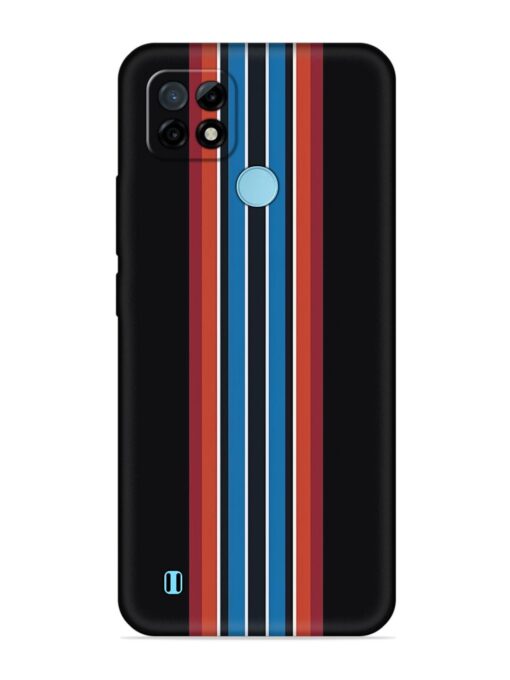 Vertical Strips Embossed Soft Silicone Case for Realme C21 Zapvi