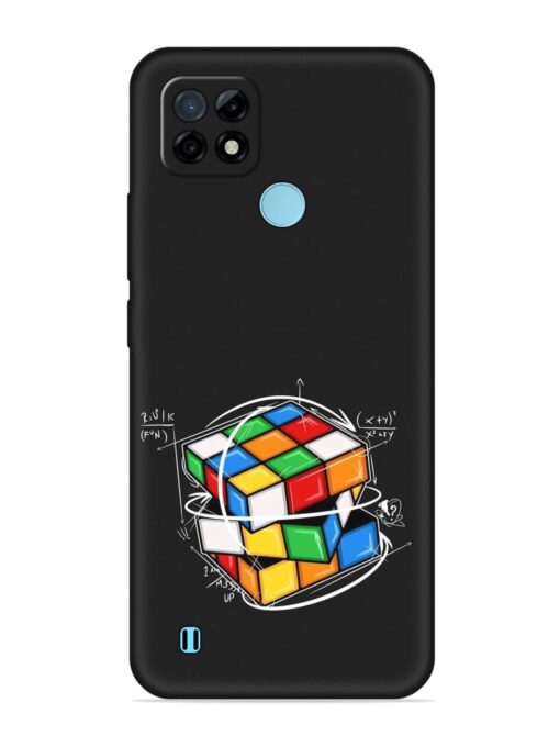 Cubik Vector Embossed Soft Silicone Case for Realme C21