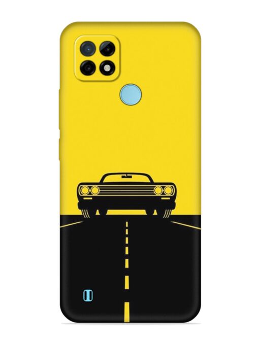 Classic Car Embossed Soft Silicone Case for Realme C21 Zapvi