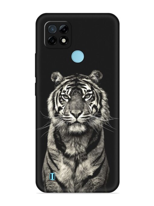 Tiger Art Embossed Soft Silicone Case for Realme C21 Zapvi