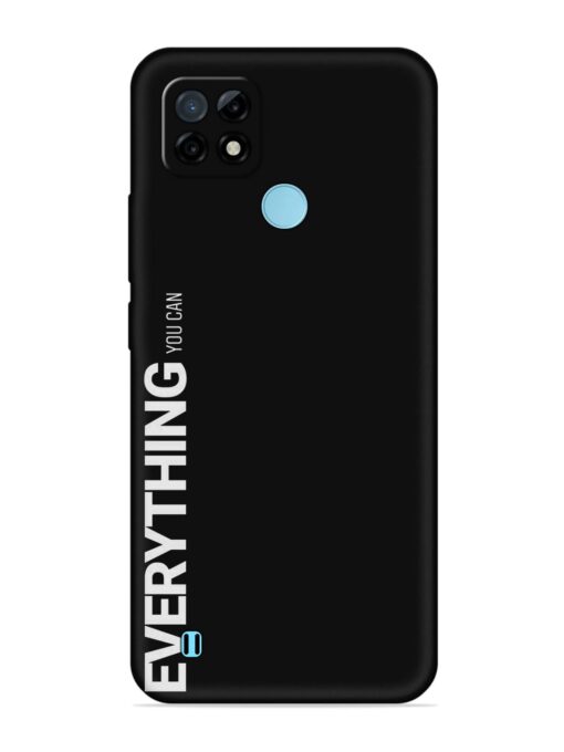 Everything You Can Embossed Soft Silicone Case for Realme C21 Zapvi