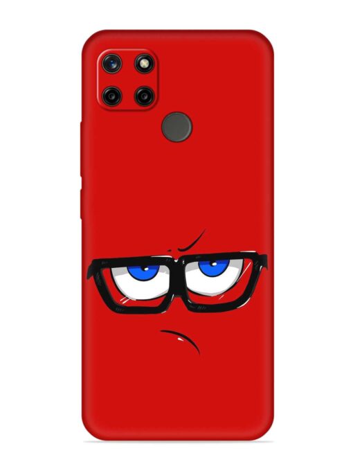 Rad Angry Face Embossed Soft Silicone Case for Realme C21Y