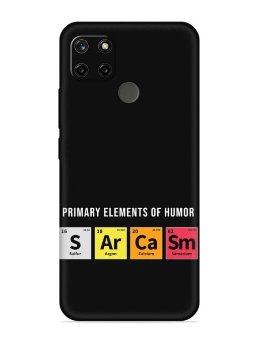 Primary Elements Humor Embossed Soft Silicone Case for Realme C21Y