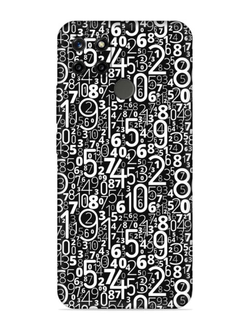 Many Numbers Different Embossed Soft Silicone Case for Realme C21Y Zapvi