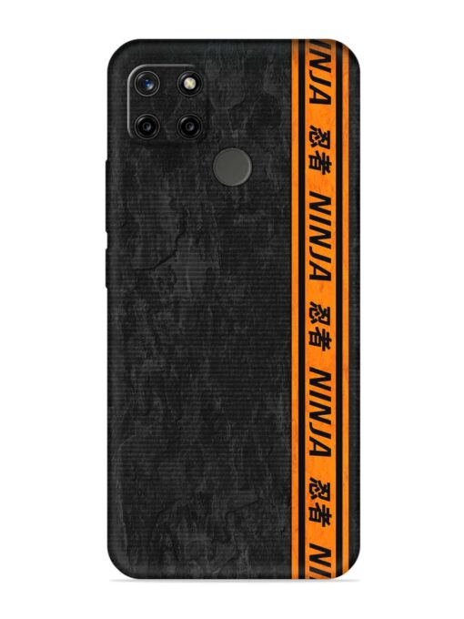 Ninja Srtips Embossed Soft Silicone Case for Realme C21Y Zapvi