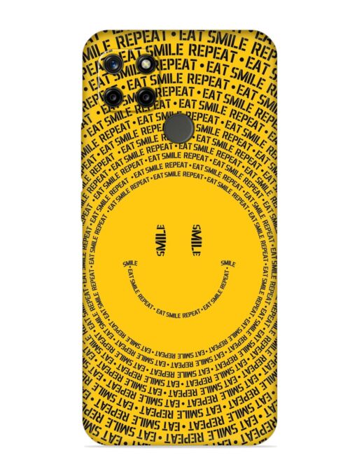 Smiley Embossed Soft Silicone Case for Realme C21Y