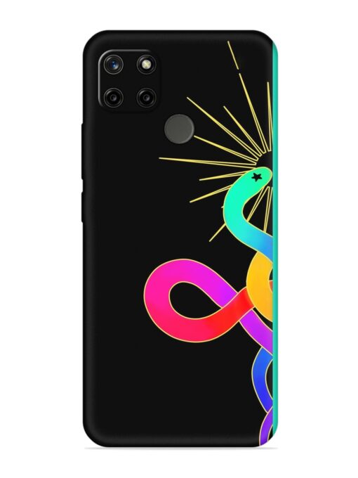 Art Geometric Abstraction Embossed Soft Silicone Case for Realme C21Y Zapvi