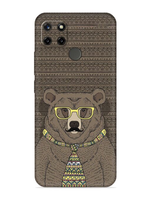 Grizzly Bear Embossed Soft Silicone Case for Realme C21Y