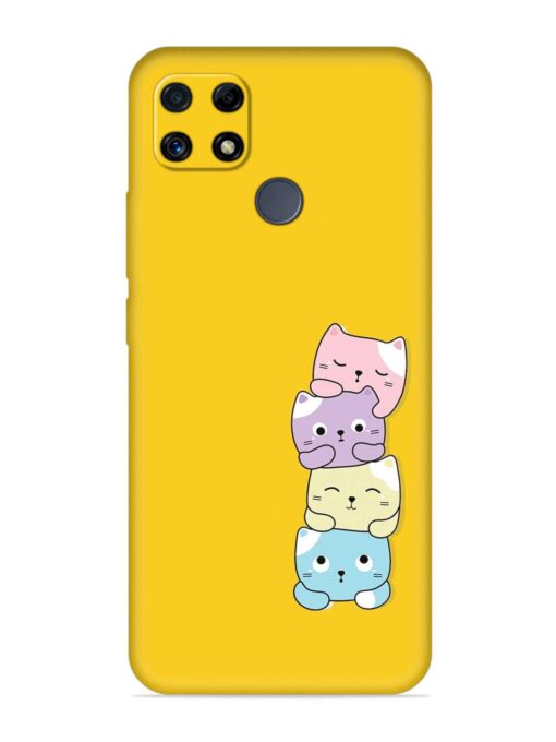 Cartoon Anime Embossed Soft Silicone Case for Realme C25