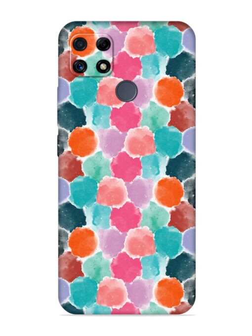 Colorful Seamless Pattern Embossed Soft Silicone Case for Realme C25 Zapvi