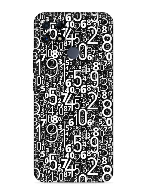 Many Numbers Different Embossed Soft Silicone Case for Realme C25 Zapvi