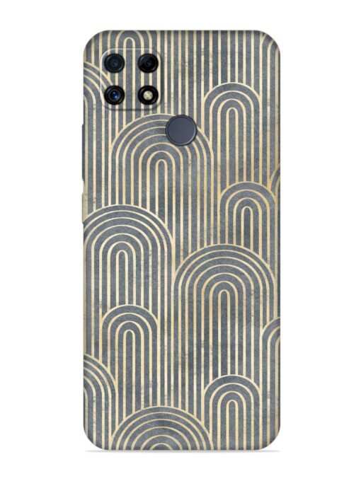 Art Deco Style Embossed Soft Silicone Case for Realme C25