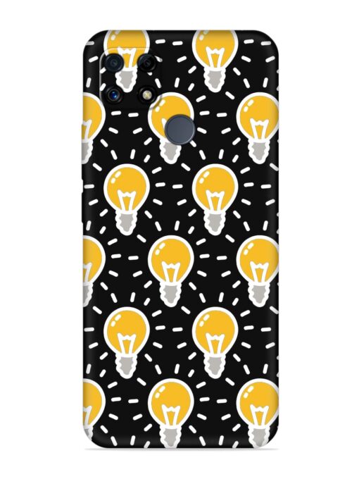 Light Bulb Seamless Embossed Soft Silicone Case for Realme C25