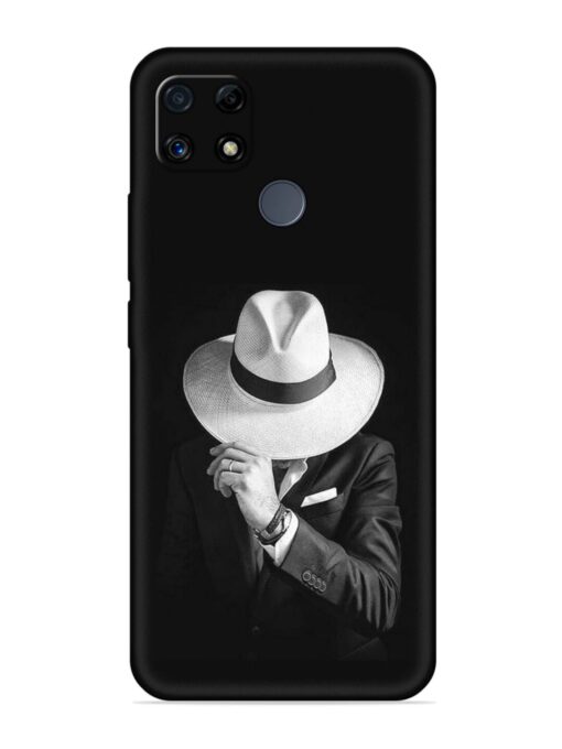 Men Under Hat Embossed Soft Silicone Case for Realme C25