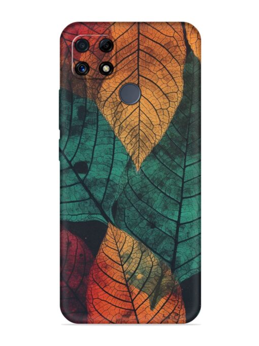 Leaves Artwork Embossed Soft Silicone Case for Realme C25