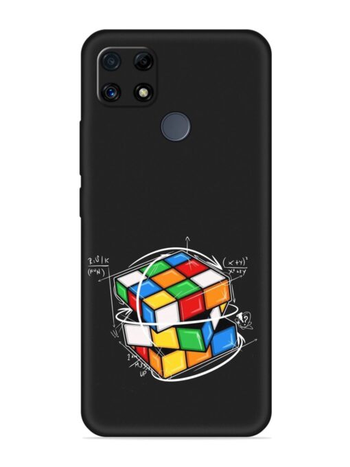 Cubik Vector Embossed Soft Silicone Case for Realme C25