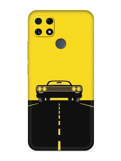 Classic Car Embossed Soft Silicone Case for Realme C25 Zapvi