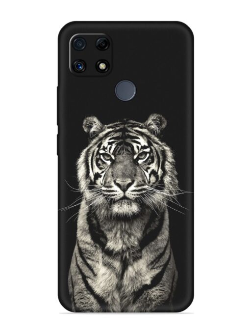 Tiger Art Embossed Soft Silicone Case for Realme C25