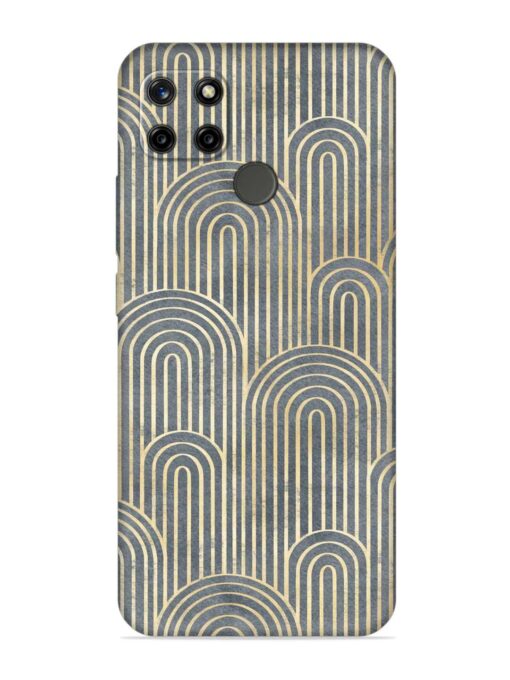 Art Deco Style Embossed Soft Silicone Case for Realme C25Y