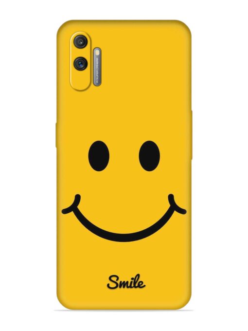 Yellow Smiley Embossed Soft Silicone Case for Realme C3