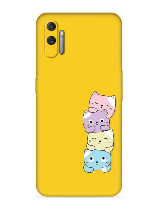 Cartoon Anime Embossed Soft Silicone Case for Realme C3