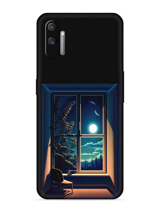 Night View At Window Embossed Soft Silicone Case for Realme C3