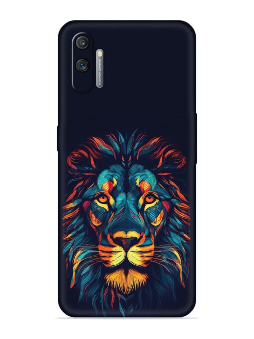 Colorful Lion Embossed Soft Silicone Case for Realme C3 Zapvi