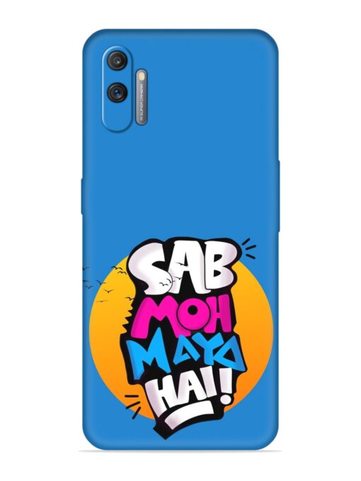 Sab Moh Moya Embossed Soft Silicone Case for Realme C3