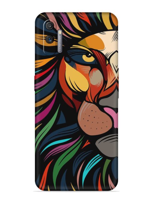 Trippy Lion Art Embossed Soft Silicone Case for Realme C3 Zapvi