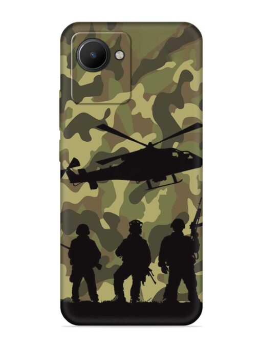 Army Heros Embossed Soft Silicone Case for Realme C30