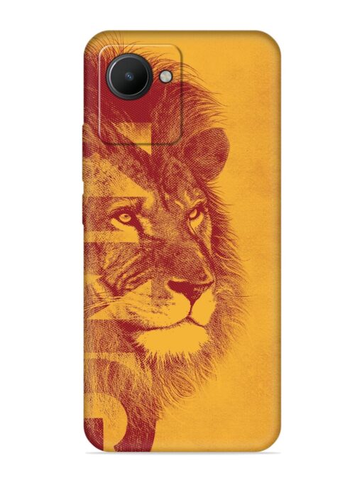 Gold Lion Crown Art Embossed Soft Silicone Case for Realme C30