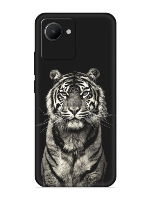 Tiger Art Embossed Soft Silicone Case for Realme C30