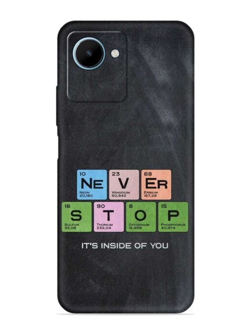 Never Stop It'S Inside Of You Embossed Soft Silicone Case for Realme C30S