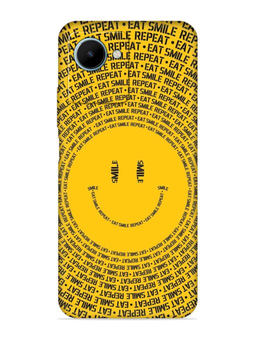 Smiley Embossed Soft Silicone Case for Realme C30S