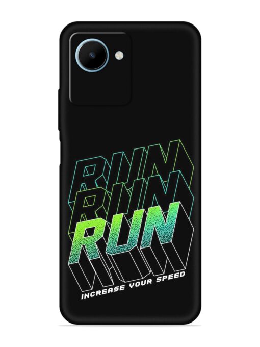 Run Embossed Soft Silicone Case for Realme C30S Zapvi