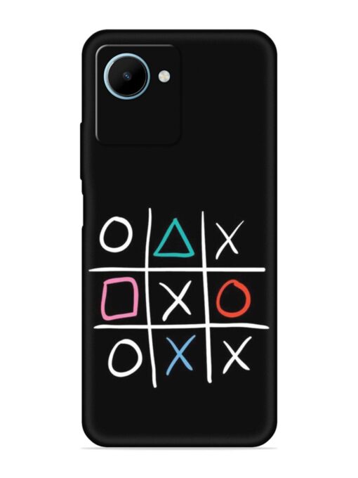 Super Neon Tic-Tac-Toe Embossed Soft Silicone Case for Realme C30S