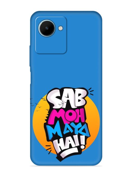 Sab Moh Moya Embossed Soft Silicone Case for Realme C30S Zapvi