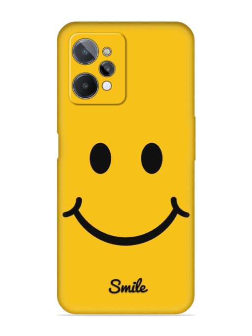 Yellow Smiley Embossed Soft Silicone Case for Realme C31 Zapvi