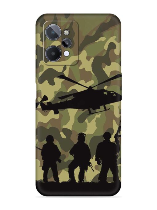 Army Heros Embossed Soft Silicone Case for Realme C31 Zapvi