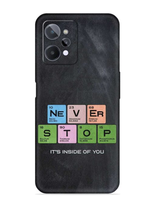 Never Stop It'S Inside Of You Embossed Soft Silicone Case for Realme C31 Zapvi