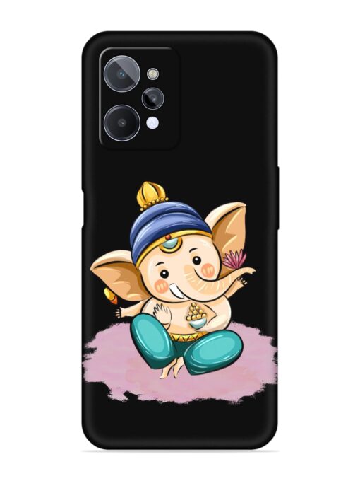 Bal Ganesh Vector Art Embossed Soft Silicone Case for Realme C31