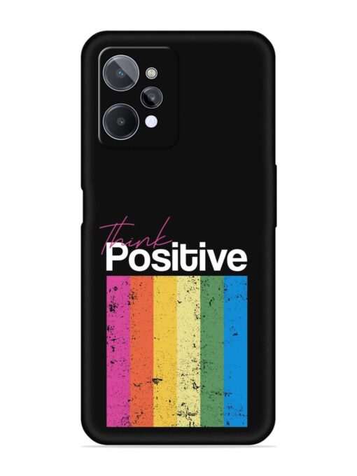 Think Positive Typography Embossed Soft Silicone Case for Realme C31 Zapvi