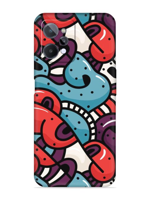 Seamless Backdrop Colorful Embossed Soft Silicone Case for Realme C31