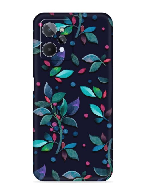 Decorative Watercolor Flower Embossed Soft Silicone Case for Realme C31 Zapvi